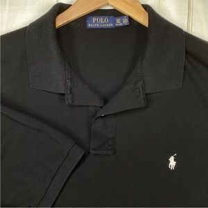 Polo Ralph Lauren Polo Shirt Mens XLT Tall Black Classic Fit Pony Logo